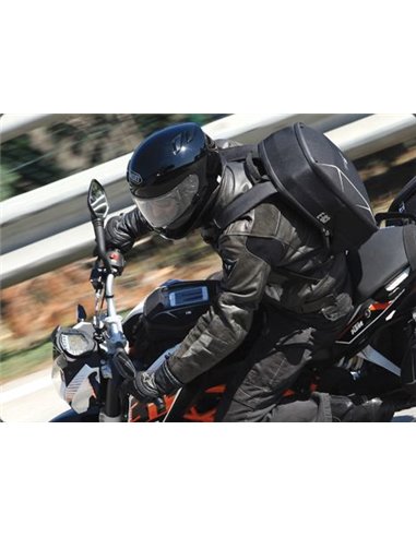 Mochila ajustable para moto en cuero - Ropa de Motos