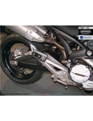 Soporte Artago de Candado 69T / 69X para Ducati Monster 796'11, 1110evo'11, 1100'09-10 y 696'08-10
