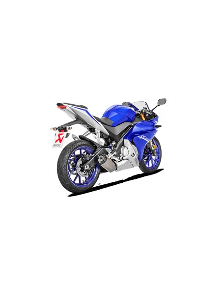 Sistema Completo Racing Line Acero Inoxidable & Titanio Akrapovic para Yamaha YZF-R125/MT-125 (2014-2019)