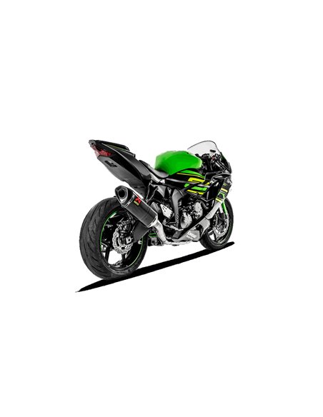 Escape Racing Line Acero Inoxidable/Carbono Akrapovic para Kawasaki NINJA ZX-6R 636 (2013-2019)