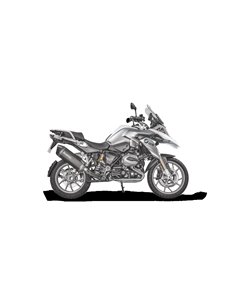 SLIP-ON Line Silenciador Titanio BLACK Akrapovic para BMW R 1200 GS LC (2013-2018) 2