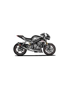SLIP-ON Line Silenciador Carbono Akrapovic para Triumph STREET TRIPLE 765 S / R / RS 2017- 2