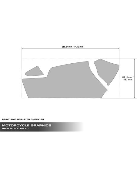 Kit de Decoración y Protección Basculante Uniracing  para BMW R1200GS ADV LC(14-18), R1250GS-Adv (19-20)