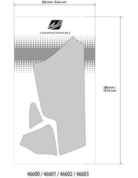 Kit de Decoración y Protección Basculante Uniracing  para BMW R1200GS ADV LC(14-18), R1250GS-Adv (19-20)