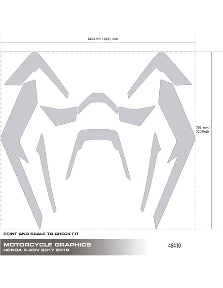 Kit Adhesivos Uniracing para Honda X-ADV 750 (17-20)