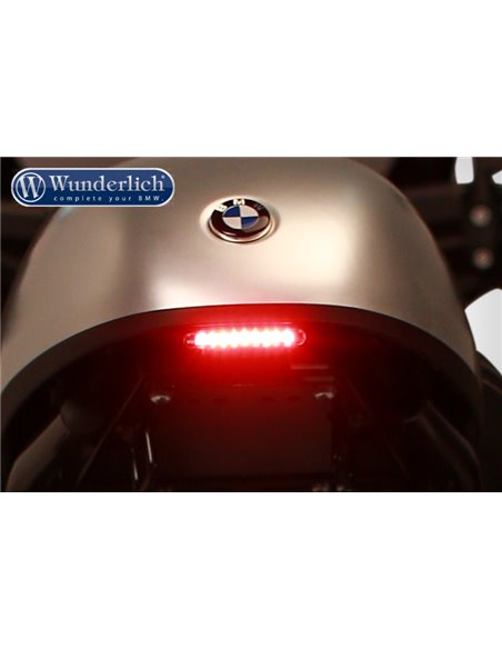 Modificación de colín "LOW"Wunderlich  con luz trasera "STRIPE" para BMW R nine T

