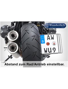 Modificación de colín "LOW"Wunderlich "con luz trasera "DEVILS-EYE" para BMW R nine T
