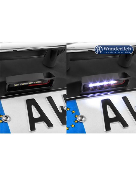 Portamatrículas LED de Wunderlich para BMW K1600B y Grand America