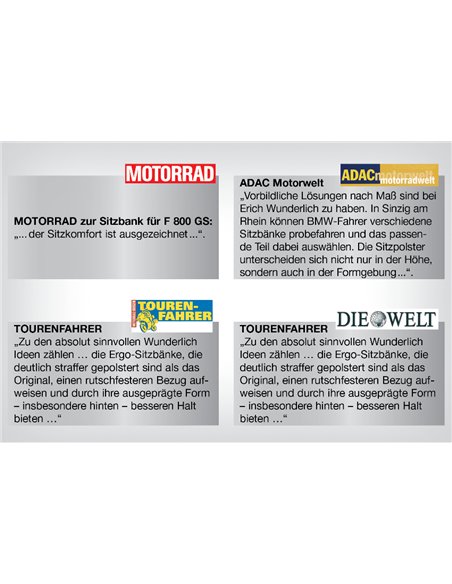 Asiento  de conductor "AKTIVKOMFORT" para BMW R1200GS 8-2012) y ADV (-2013)