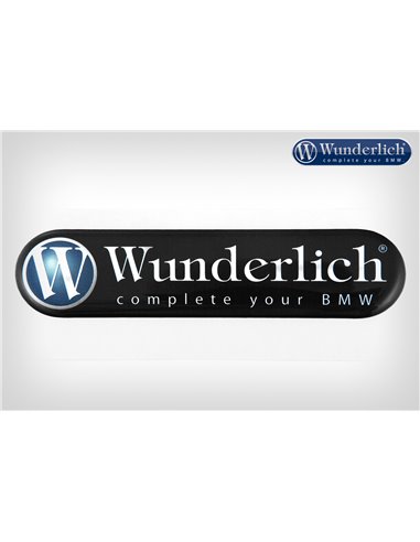 Emblema Logo de Wunderlich Negro 90mm x 21mm