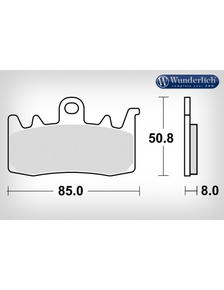 Pastillas de Freno delantero TRW Road & Track de metal sinterizado