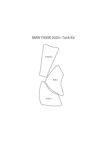 Set de protección para depósito "VENTURESHIELD" para BMW F900R
