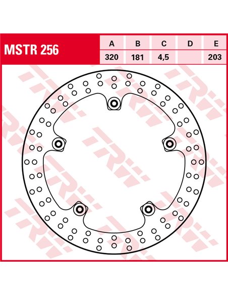 Disco de Freno Delantero TRW MSTR256 Standard para BMW S 1000 RR (2019-)