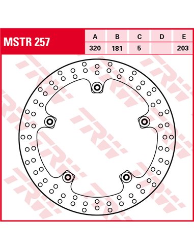 Disco de Freno Delantero TRW  MSTR257 Standard para BMW K1600 y S1000