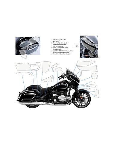 Set completo de protección de pintura "PremiumShield" para BMW R18B