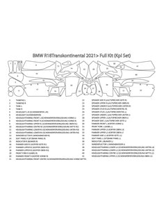 Set completo de protección de pintura "PremiumShield" para BMW R18 Transcontinental