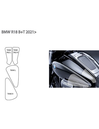 Set de protección para depósito "PremiumShield" para BMW R18B y Transcontinental