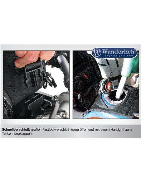 Soporte Wunderlich para bolsa sobredepósito Elephant para BMW R1200R/RS LC
